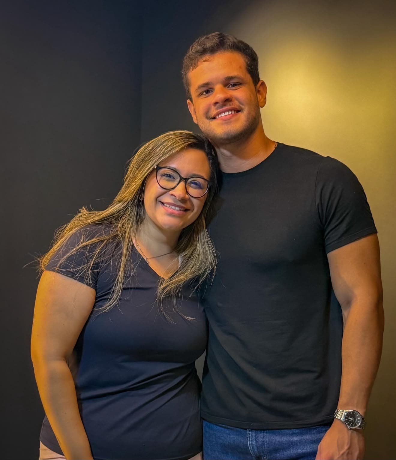 Marcos Paulo com Roberta